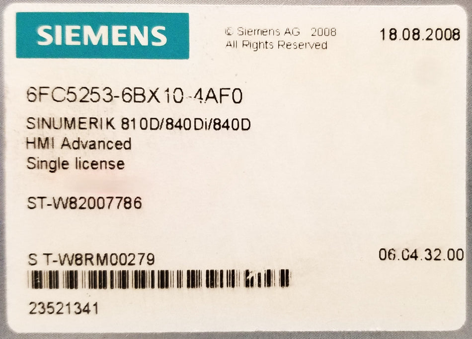 SINUMERIK 810D/840Di/840D software HMI-A