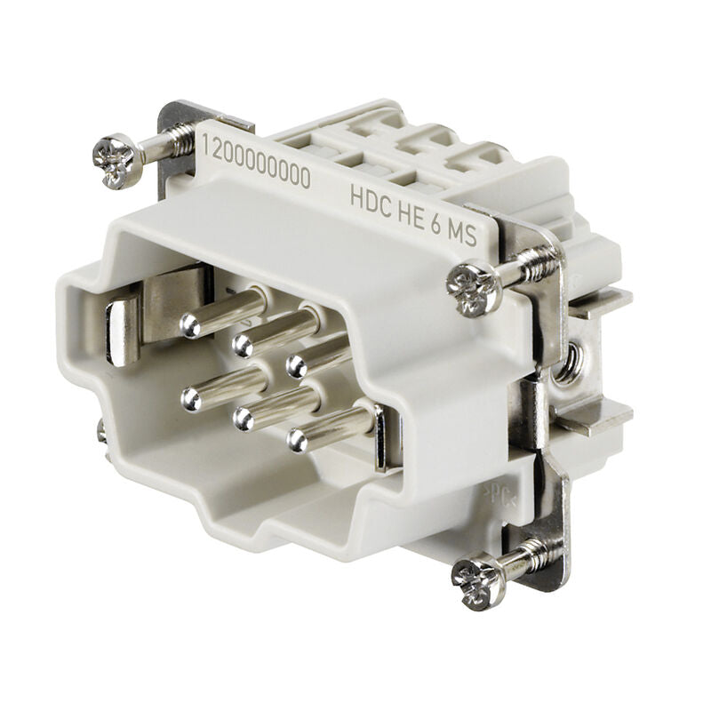 CONECTOR MACHO 6 POLOS 16 AMP HDC - E 6